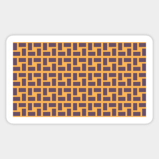 Rectangular Seamless Pattern - Floor Tiles Inspired 002#001 Sticker